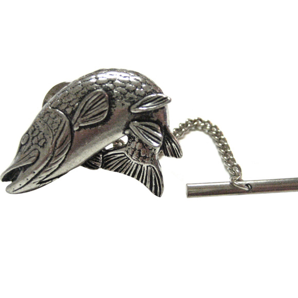 Pike Turning Fish Finely Handcrafted in Solid Pewter In The UK